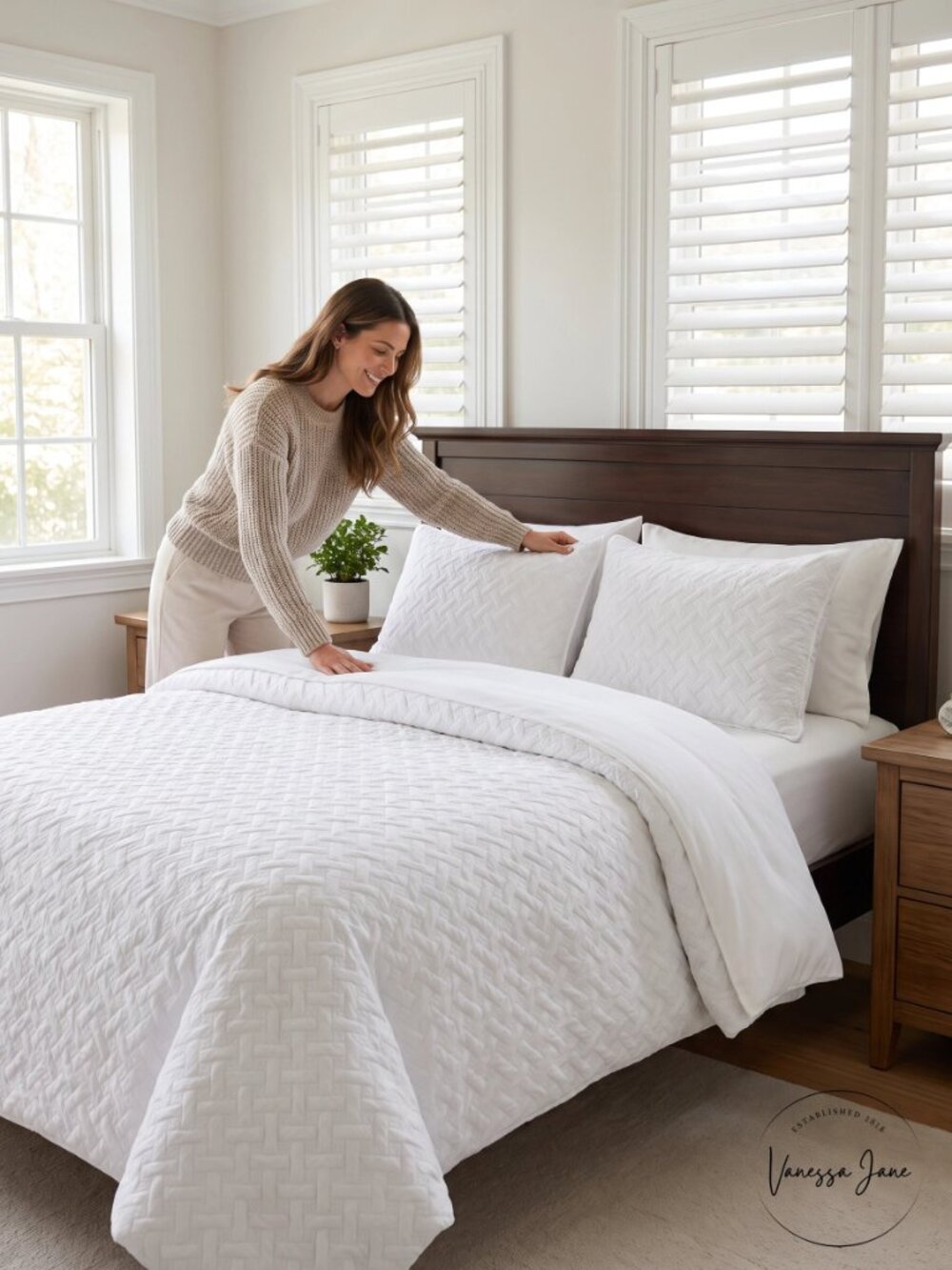 VCNY Home Nina Embossed Comforter Set, Twin XL Bedding